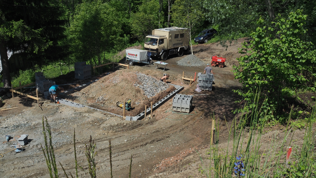 Überblick über die Baustelle