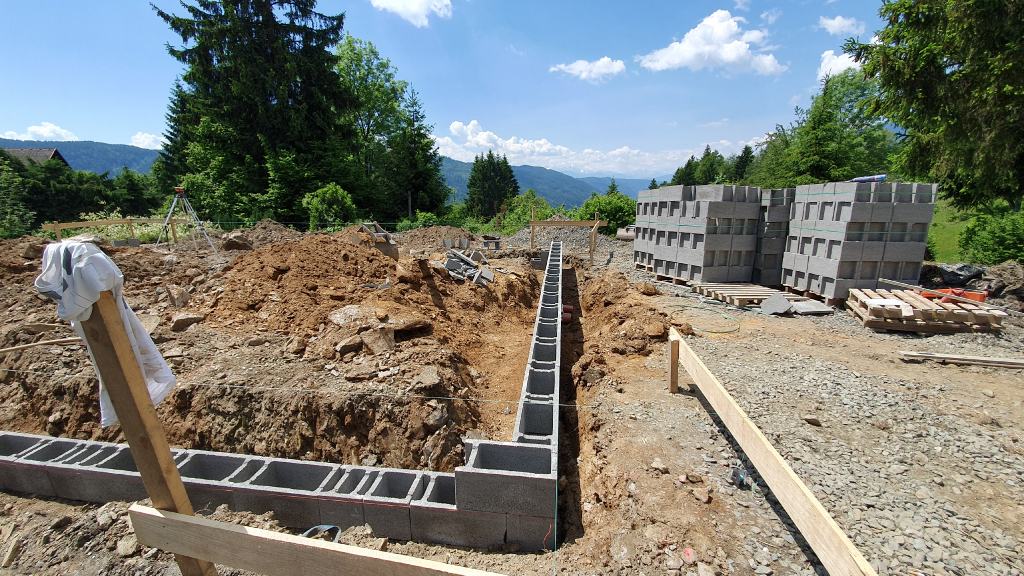 Fundament aus Schaltsteinen