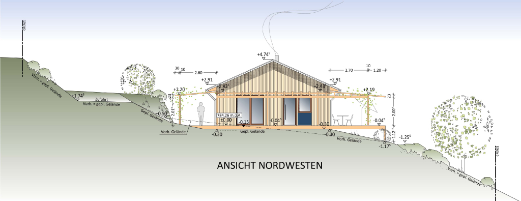 Eingang im Nordwesten