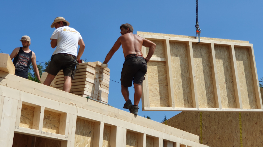 Hausbau bei Kaiserwetter