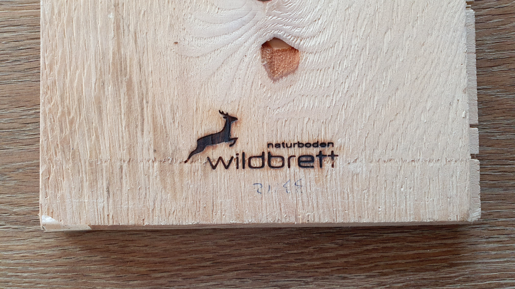 Wildbrett Eichendielen-Parkettboden. 